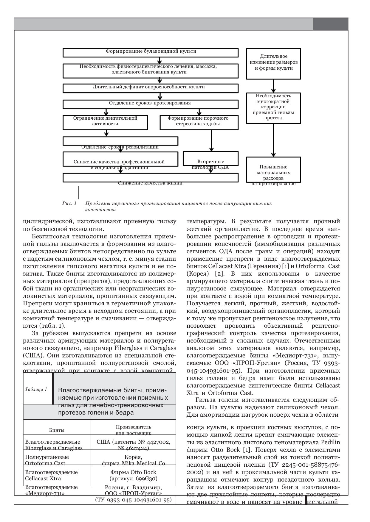 Безгипсовая технология первичного протезирования как средство повышения качества реабилитации инвалидов после ампутации нижней конечности — страница 3